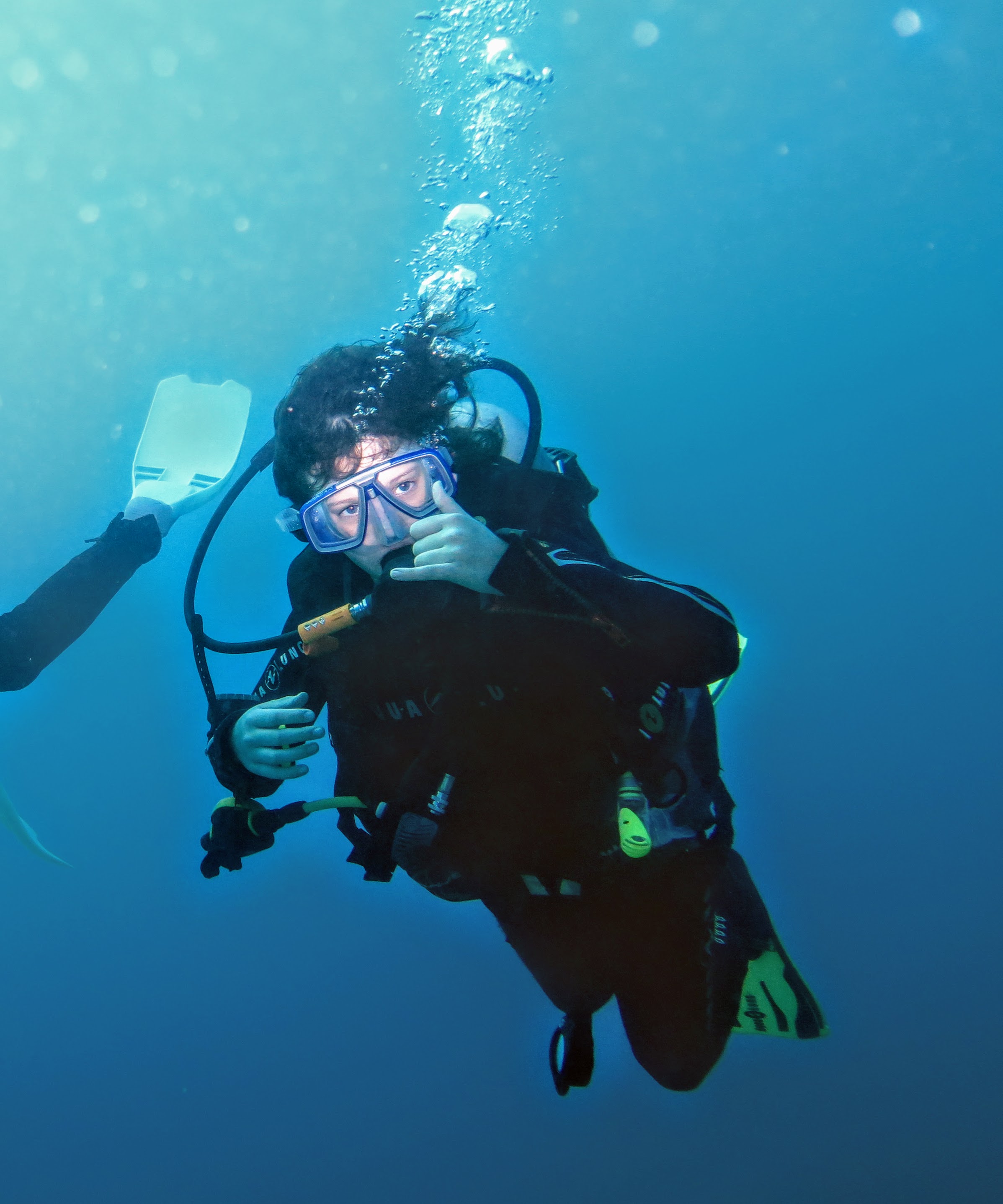 Unterwasseraufnahme beim Tauchen